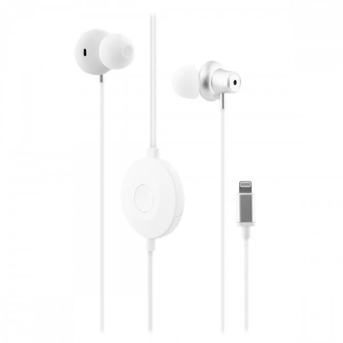 TNB SENSATION - Ecouteurs anti-bruit LIGHTNING - Blanc