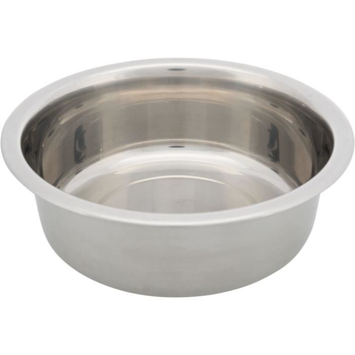 TRIXIE Gamelle en acier inox - 1,6 l - Ø 21 cm - Pour chien