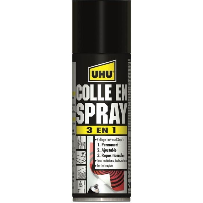 UHU Colle en Spray 3 en 1 - 200ml