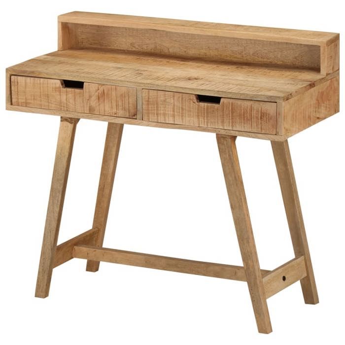 vidaXL Bureau 100x45x90 cm Bois de manguier brut solide 328269