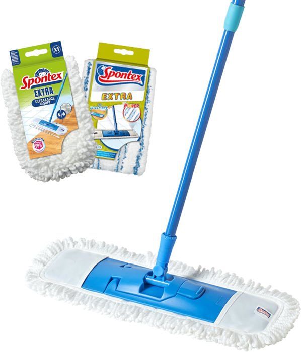 Balai Serpillère Twist Mop Télescopique – Microfibre, Essorage Intégré, 115 Cm – Pour Sols Carrelés, Parquets, Stratifiés - 2