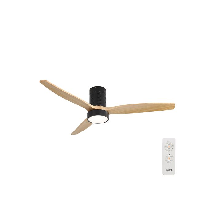 Kara Edm Smart Ventilateur De Plafond Bois Lumière Led 3000 / 4000 / 6000k