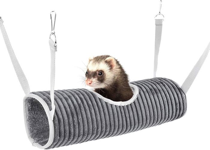 Meilleurs prix pour Hamac pour Petits Animaux Lit Tunnel pour Cochon dInde Tunnel de Suspension pour Hamster Lit Hamac F Animalerie < Rongeur < Accesso