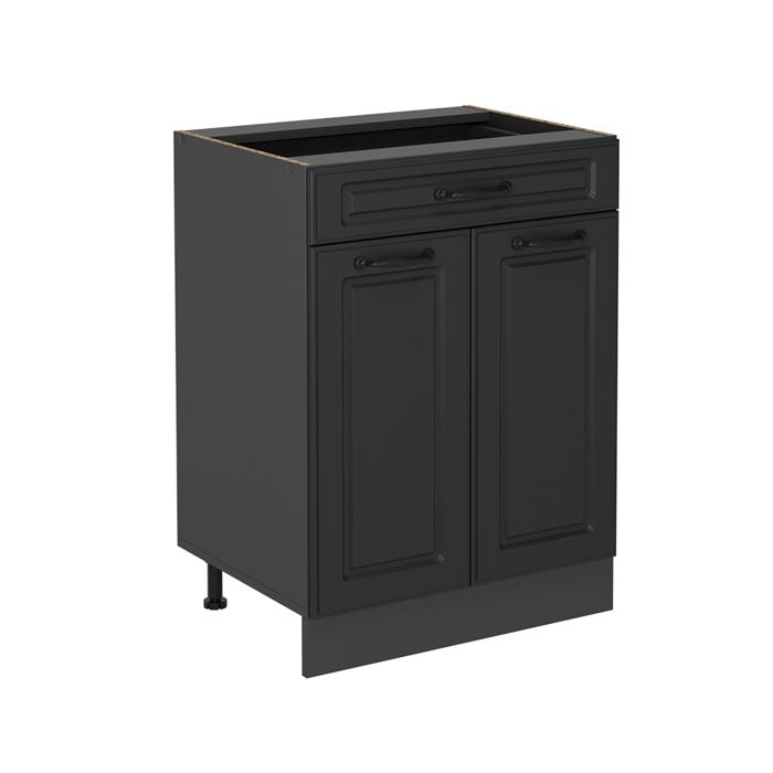 Meuble cuisine R-Line 60cm avec tiroir sans PT Anthracite campagne/Anthracite Vicco 54075