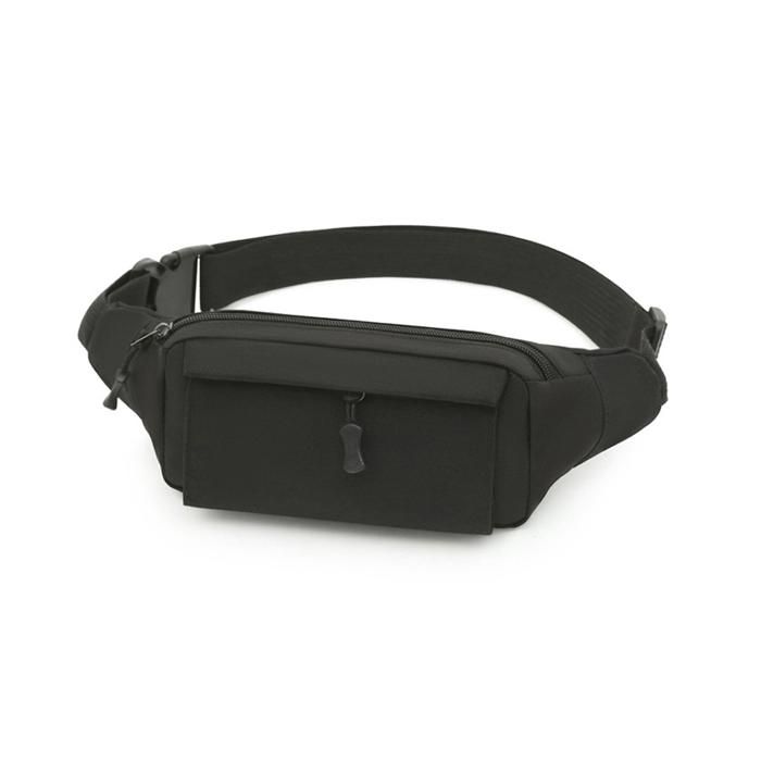 Ceinture Sac Polyvalent en Toile Imperm?�able Noir, 33cm pour Randonn?�e et V?�lo, Port?� en 