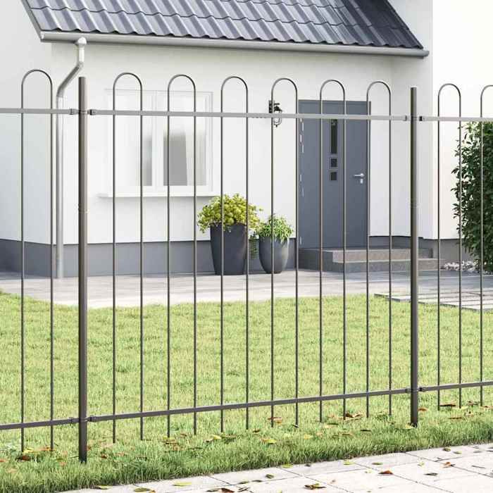 Vidaxl Clôture de jardin BOXTEL 1 7 x 1 5 m Acier revêtu de poudre 42003877