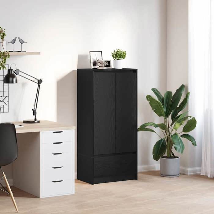 Noir Highboard/Armoire avec tiroir - Buffet bahut,Buffet salle à manger ...