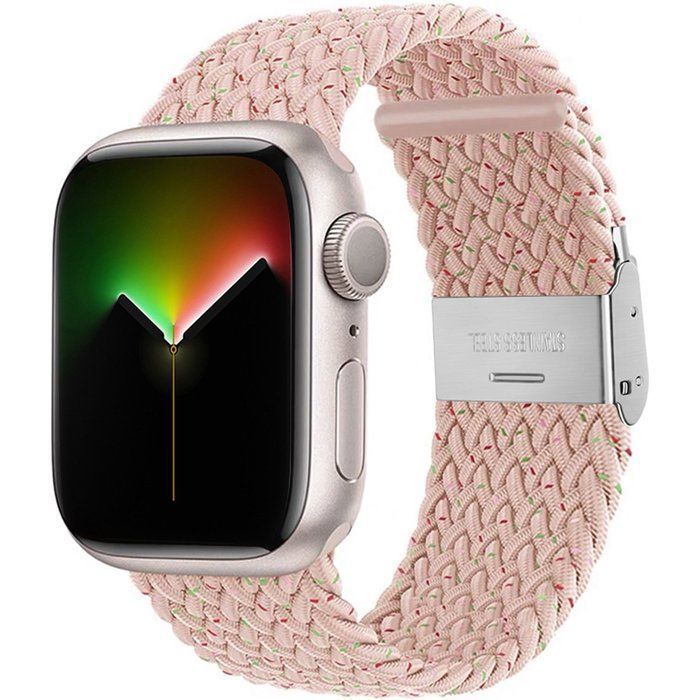 Stravo Bracelet montre nylon tressé compatible Apple Watch 38/40/41/42 mm
