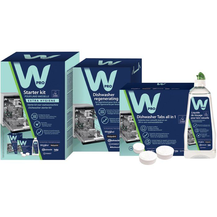 Kit démarrage lave-vaisselle - WPRO - KDW025 - Solution complète - 3 produits - Performance