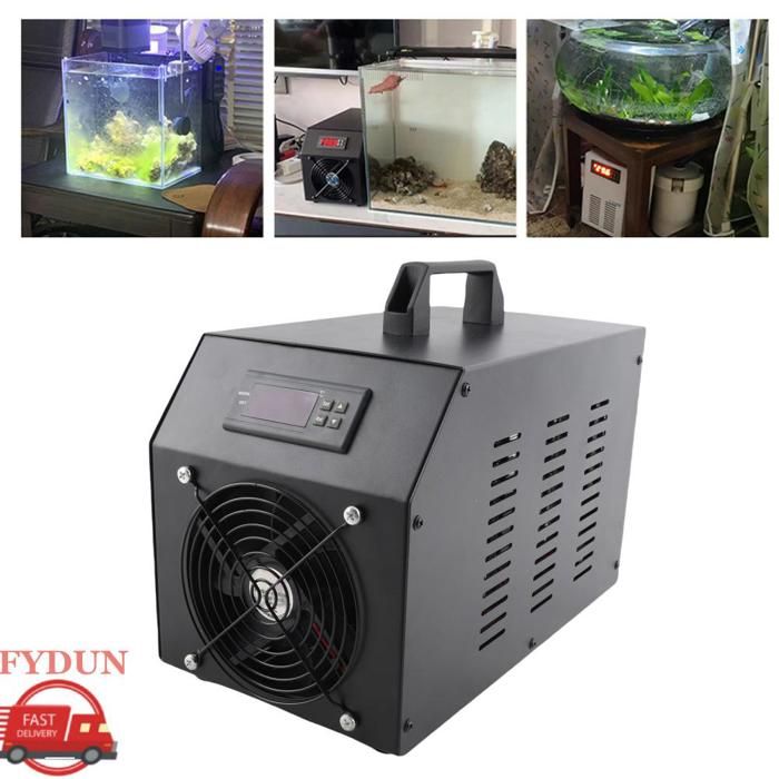 FYDUN Refroidisseur daquarium Refroidisseur eau aquarium Refroidisseur aquarium Silencieux animalerie chauffage Prise UE