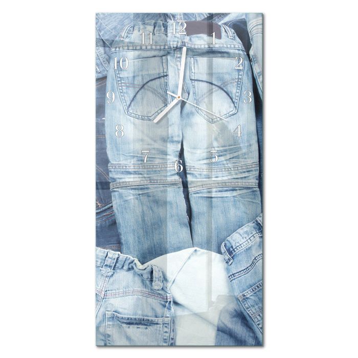 Horloge murale 30x60 Aiguilles blanches Pantalon Horloge murale haut de gamme