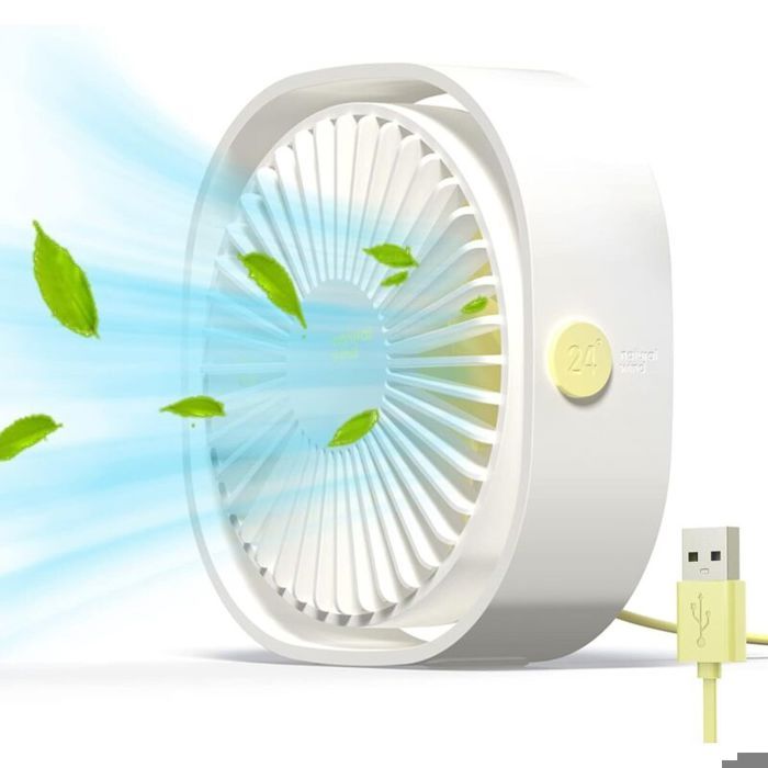 Ventilateur USB Mini Ventilateur Portable Ventilateur Silencieux Ventilateur Bureau 3
