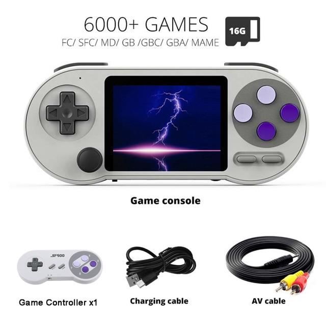 Console Rétro Portable Data Frog - 20000 Jeux - 64 Go - Sans Fil - 1080p