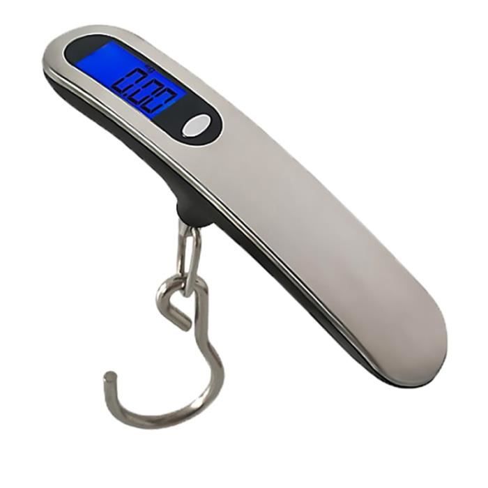 Balance Numérique De Pêche 110 Lb / 50 Kg – Crochet Acier Inoxydable, écran LCD Rétroéclairé