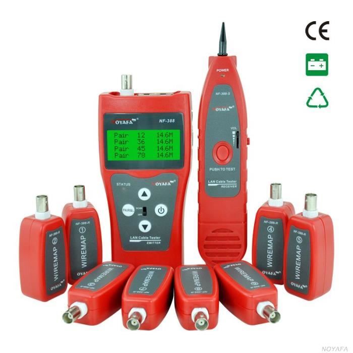Testeur Câble Réseau Multifonction - Localisateur, Traceur Sonique | Pour Ethernet, Cat5/6/7