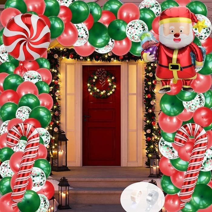 Kit d'arche de guirxiété de ballons de Noël, décorations pour la maison,  décor d'arbre de Noël, cadeaux de nouvel an, 2023, 2024 - AliExpress