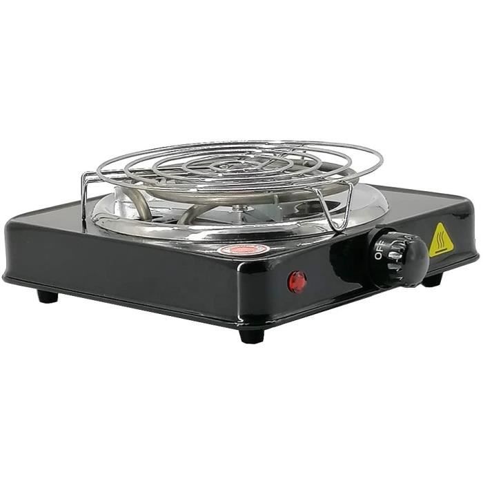 Réchaud-chicha 2 En 1 + 4 Cartouches Gaz 190g + Briquet - Allume Charbon, Camping, Rando