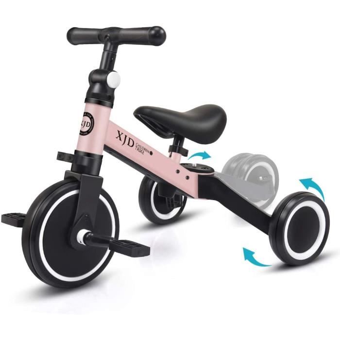 3 en 1 Vélo Draisienne Tricycle pour Enfants de 1-3 Ans Premier