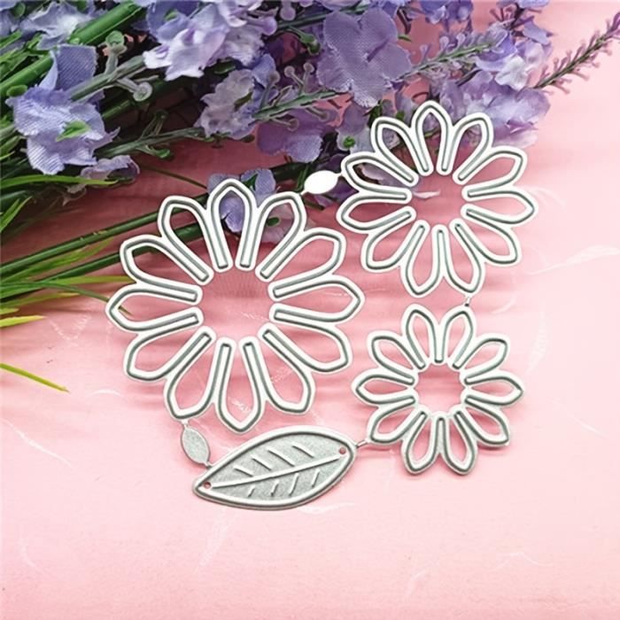 2 Pochoirs De Découpe Abeilles Et Marguerites - En Acier Carbone 0.8 Mm Pour Scrapbooking Et Cartes