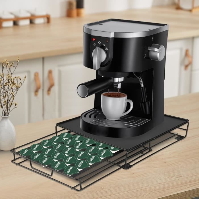 Distributeur De Capsules De Café Brabantia Matt Steel - Stockage Pour 30 Capsules Nespresso