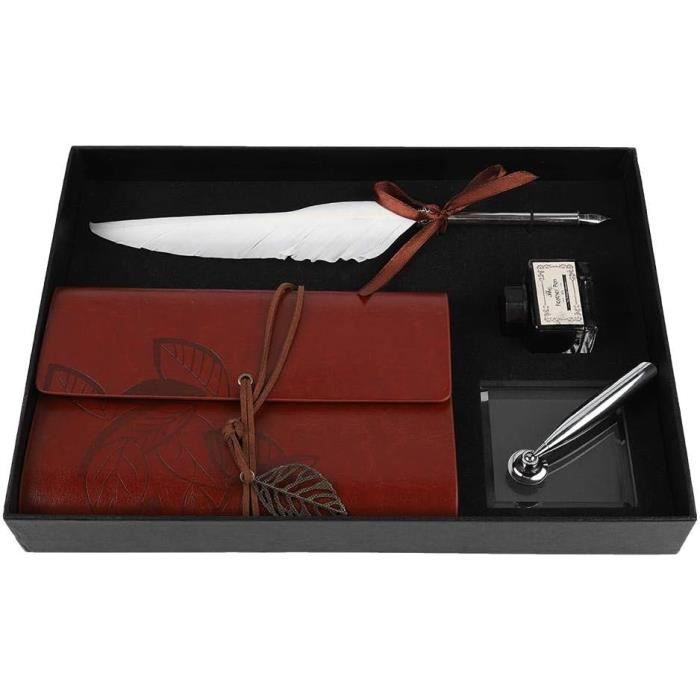 Stylo Plume élégant - Rouge Vermillon, Capuchon Doré, Plume Iridium 18Kgp - Coffret REGENT Neuf