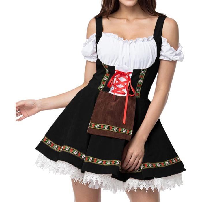 Dirndl Vetements Allemands Tenue Traditionnelle Robe Bavaroise