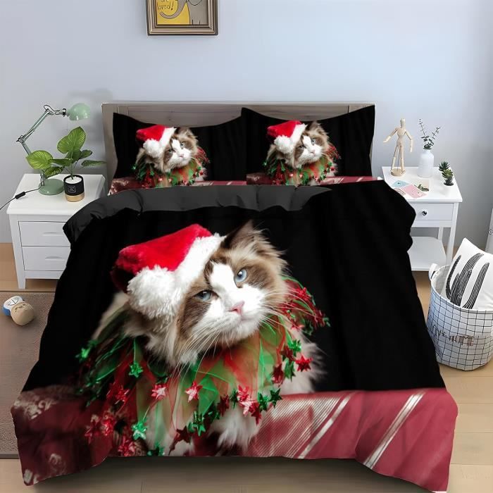 Parure De Lit Pat' Patrouille Double - Housse Couette 200x200cm + 2 Taies 65x65cm - Microfibre