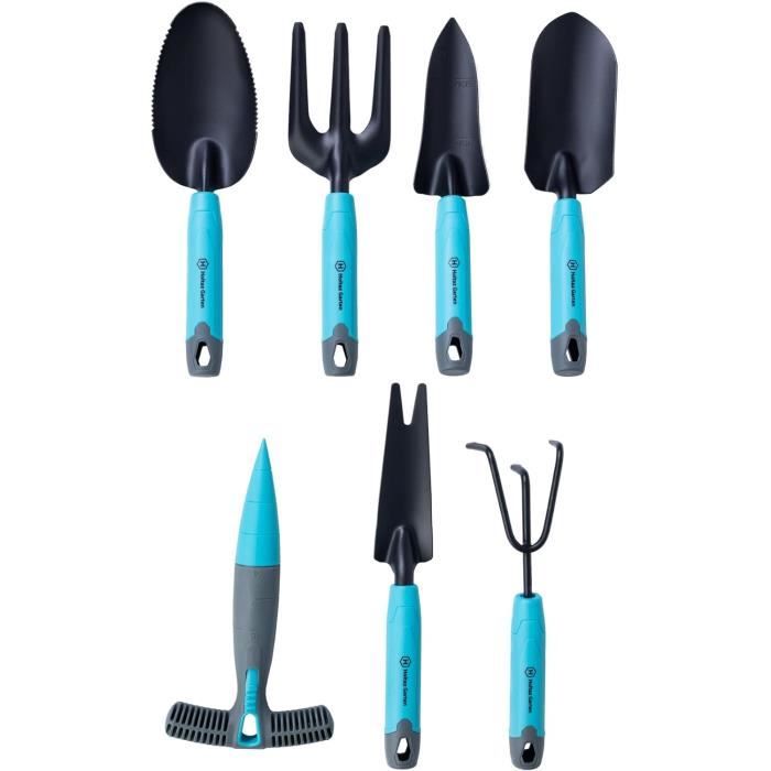 Garten Set Composé De 7 Outils De Jardinage Ensemble D'Outils Avec