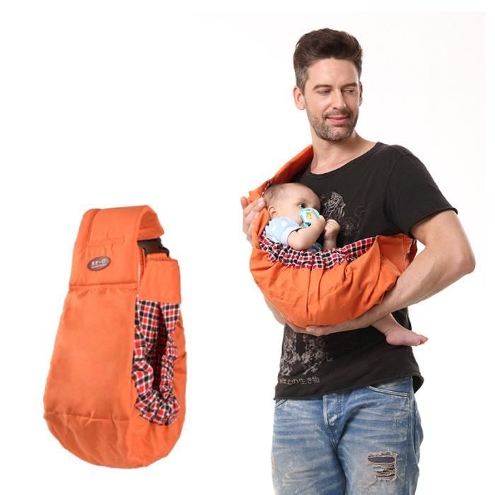 Echarpe Porte Bebe 0 18 Mois Orange Achat Vente Echarpe De Portage Cdiscount
