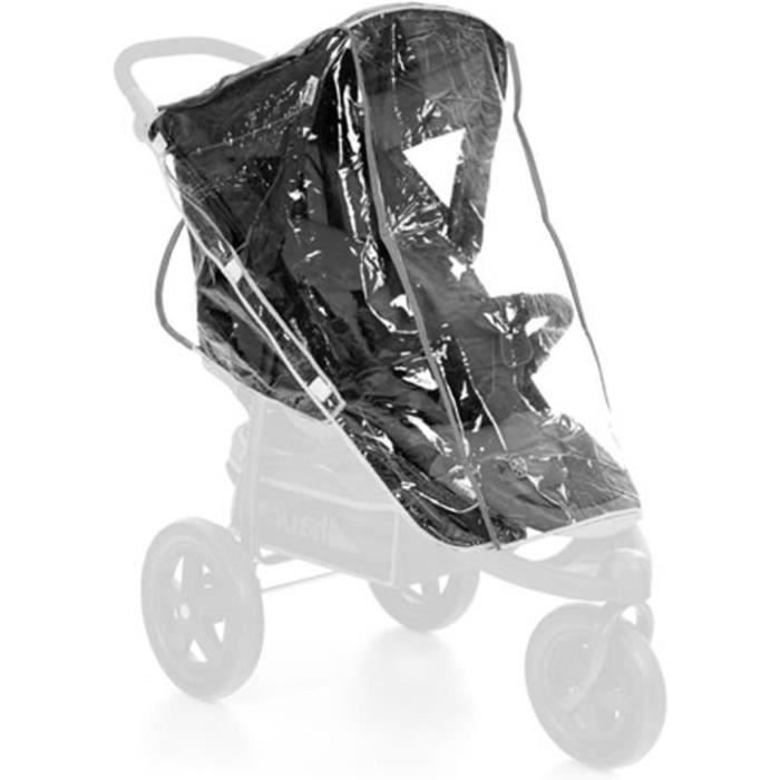 Wemk Housse De Pluie Universelle Grande Pour Poussette – Imperméable, Anti-Vent, 3 Fenêtres Aération, EVA Certifié CE