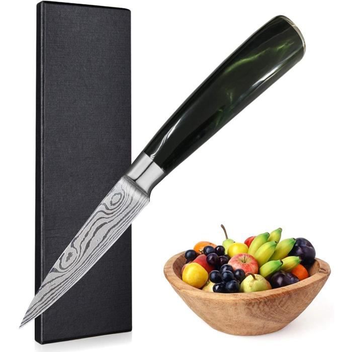 Set De 4 Couteaux à Fruits Solingen - Acier Inoxydable Allemagne, Lames Dentelées 8,5 Cm, Pour Fruits Et Légumes