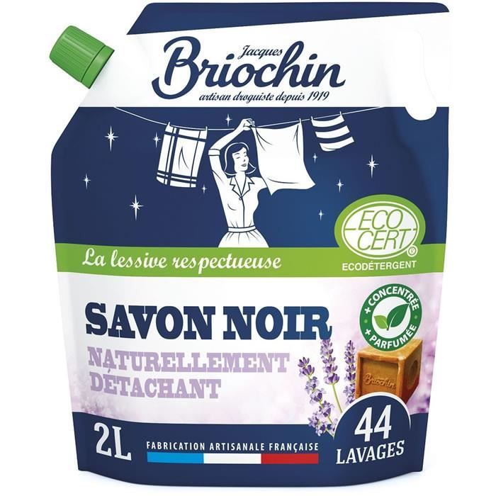 JACQUES BRIOCHIN : Recharge lessive liquide savon noir lavande 40 ...
