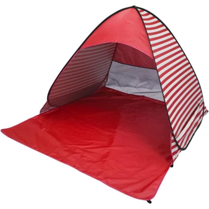 Tente de plage popup ultra légère pour protection UV et coupevent sur