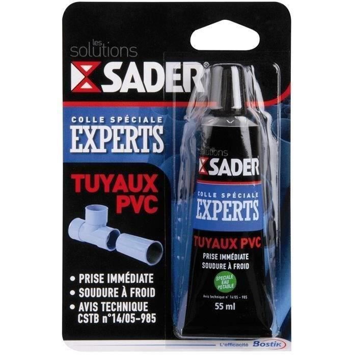 SADER Colle PVC rigide - Tube blister 55 ml