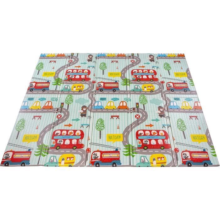 Tapis De Gymnastique Calma Dragon 200x100x6cm - Mousse PU Pliable Antidérapant Pour Yoga Et Pilates