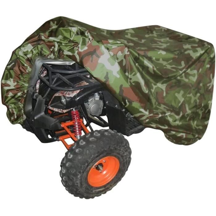 Housse de bâche extérieure pour Atv Moto Quad Imperméable à l'eau Anti-uv  Camouflage 140 * 66 * 91cm, Atv Quad