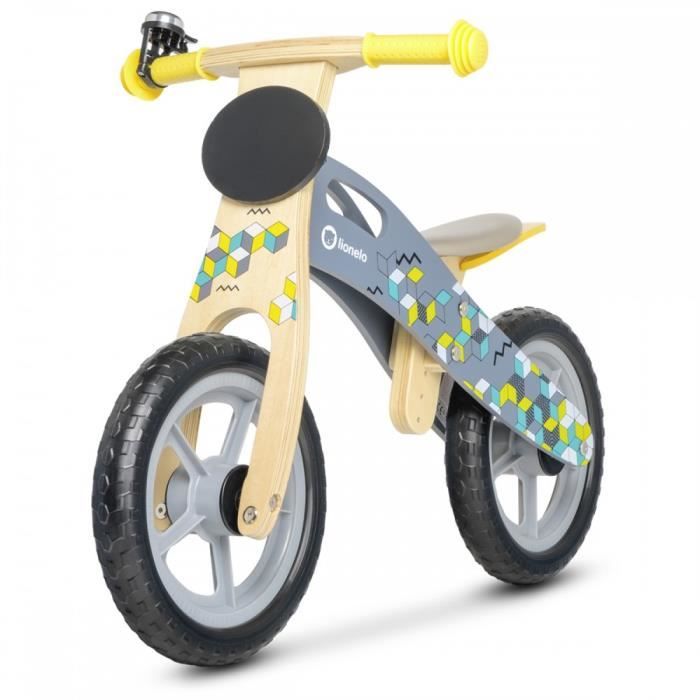 Draisienne En Bois Avec Remorque Pour Enfant 18 Mois Et + - Charge Max 50 Kg - Apprentissage Équilibre Et Marche
