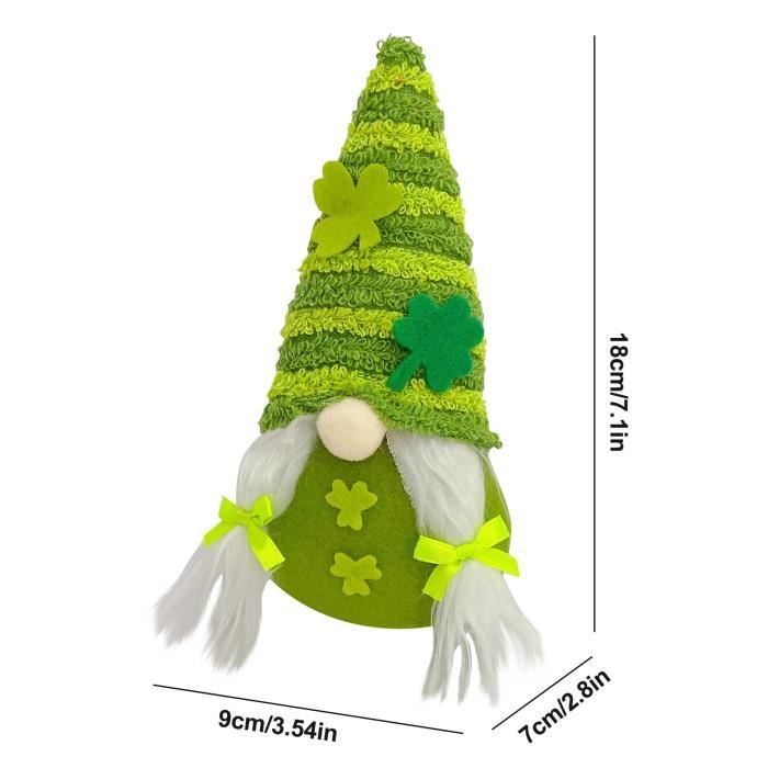 Irish Day St. Patrick's Day Poupée sans visage Rudolph Doll Décoration ...