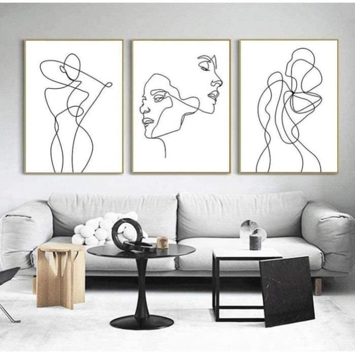 Tableau Toile « Amore Mio » Noir Et Vert - 2 Pièces 21x30 Cm, Décoration Murale Minimaliste Pour Salon, Cuisine