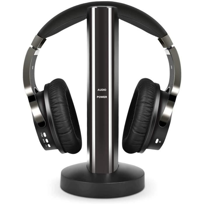 Casque TV sans Fil avec 2.4GHz Numérique émetteur, Casques écouteurs