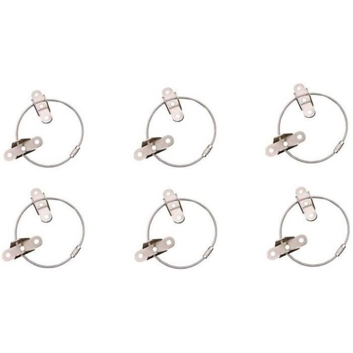 Lot De 8 Ancres Sécurité Meubles - Anti-Basculement Enfants & Animaux - Sans Percer, Autocollant - Supports L Inclus