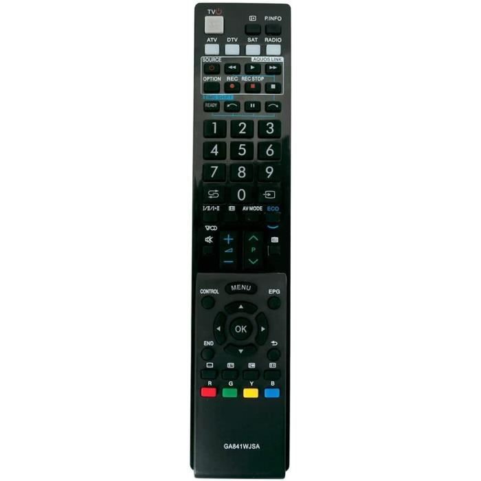 GB067WJSA Telecomando Di Sostituito Adatto Per Sharp TV LC-39LE651RU LC-39LE651V LC-39LE650V LC-39LE652E LC-39LE652RU LC-50LE651E LC-50LE651K - Foto 9