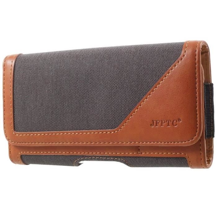 Étui Ceinture Simili-cuir Pour Vivo X3L - Clip Métallique, Dimensions 15,3x7,4x1,1 Cm