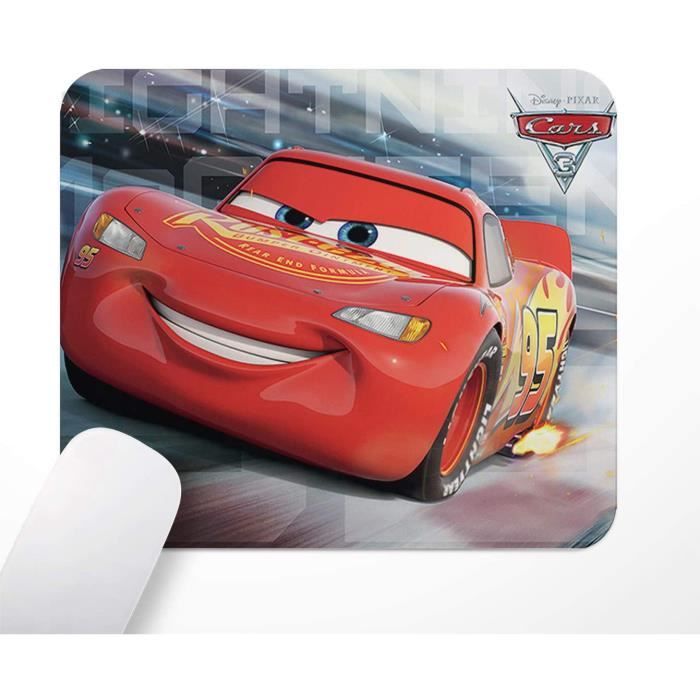 Tapis de Souris de Bureau de Jeu- Anime Cars «Lightning McQueen Vs Jackson  Storm»- Tapis de Souris antidérapant 240x200mm[351] - Cdiscount Informatique