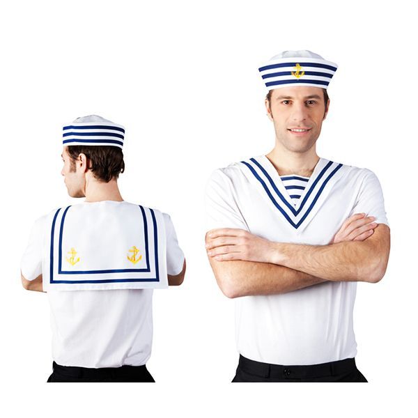Col de matelot - Accessoire mixte pour intérieur - Bleu et blanc