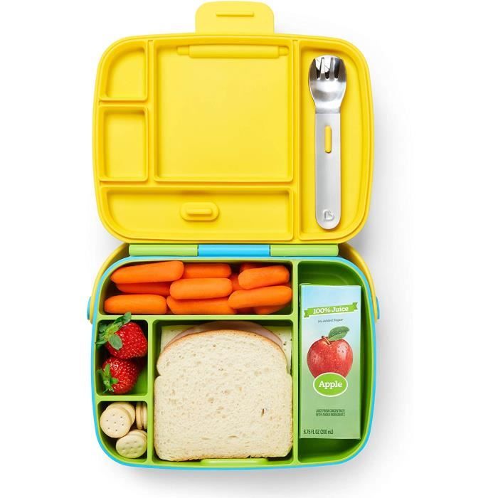 LUNCH BOX - BOITE A REPAS Munchkin Boicircte agrave Bento pour Enfant avec Ustensiles Vert88