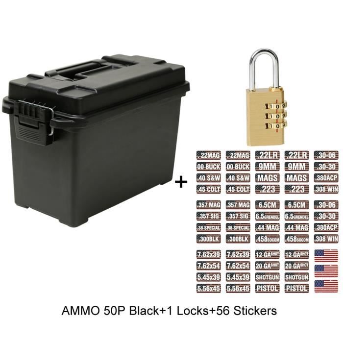 US Boîte de Munitions Plastique Ammo Armée Transport Terre