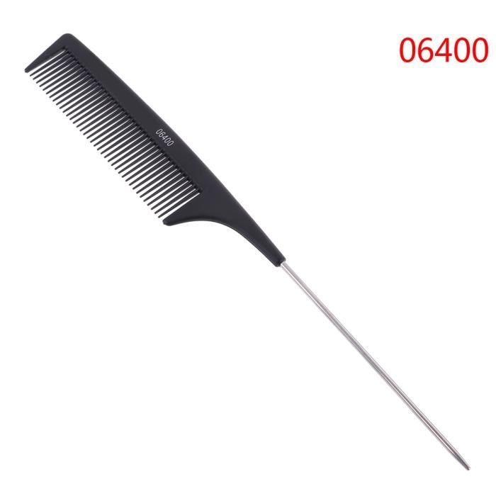 N2-Peigne professionnel en métal, brosse de salon de coiffure, résistant à  la chaleur, queue en forme de broc - Cdiscount Electroménager