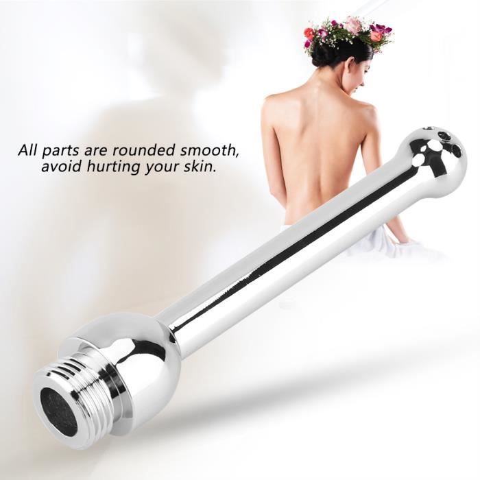Pommeau De Douche Métal Pour Lavement (vaginal/anal) - XSEXO, Finition Brossée, 1 Réglage