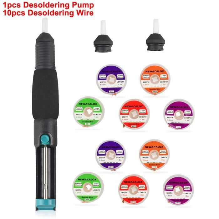Kit De 6 Tresses à Dessouder - 1.5 M Chaque, Diamètres 1.0 à 3.5 Mm Pour Soudure électronique